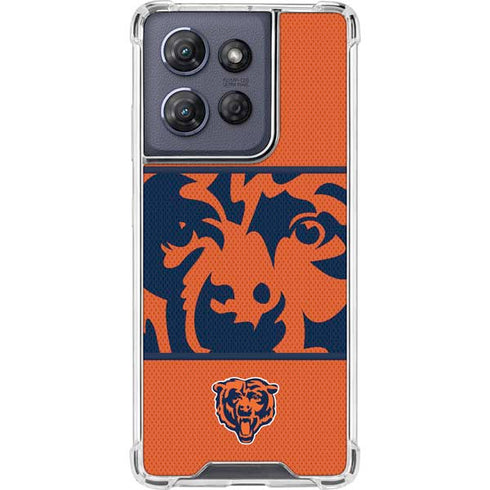 NFL Chicago Bears Zone Block Moto G Power 5G (2025) Clear Case